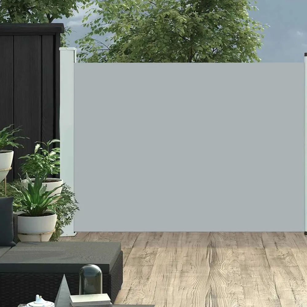 Maison Exclusive - Auvent latéral rétractable de patio 120x500 cm gris Clearance
