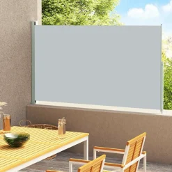 Maison Exclusive Brise-Vues, Bordures Et Dallages | - Auvent latéral rétractable de patio 220x300 cm gris