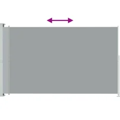 Maison Exclusive Brise-Vues, Bordures Et Dallages | - Auvent latéral rétractable de patio 220x300 cm gris