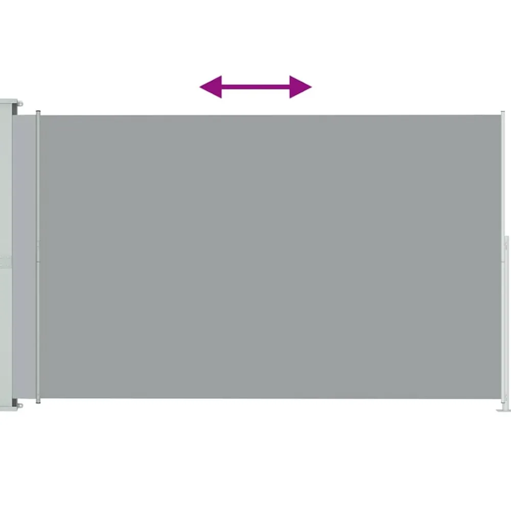 Maison Exclusive Brise-Vues, Bordures Et Dallages | - Auvent latéral rétractable de patio 220x300 cm gris