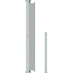 Maison Exclusive Brise-Vues, Bordures Et Dallages | - Auvent latéral rétractable de patio 220x300 cm gris