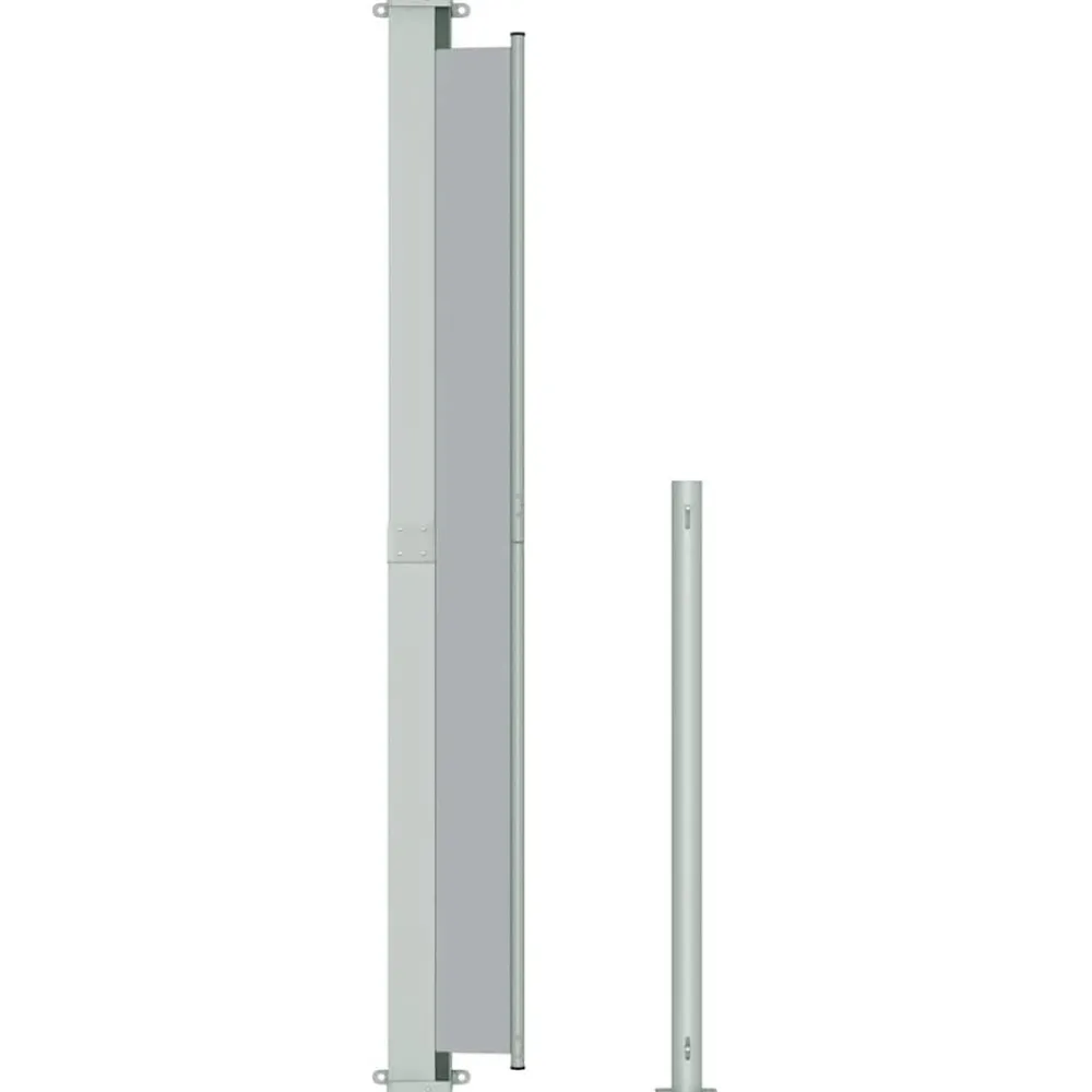 Maison Exclusive Brise-Vues, Bordures Et Dallages | - Auvent latéral rétractable de patio 220x300 cm gris