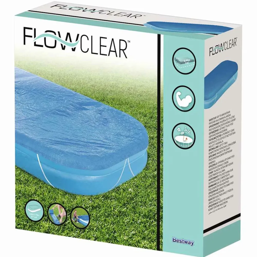 Maison Exclusive Piscines Et Spas | - Bestway couverture de piscine flowclear 262x175x51 cm
