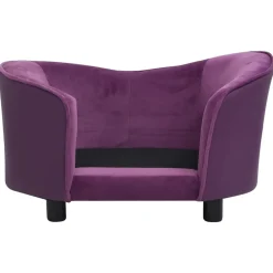 Maison Exclusive - Canapé pour chien bordeaux 69x49x40 cm peluche et similicuir New
