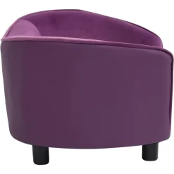 Maison Exclusive - Canapé pour chien bordeaux 69x49x40 cm peluche et similicuir New