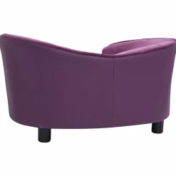 Maison Exclusive - Canapé pour chien bordeaux 69x49x40 cm peluche et similicuir New