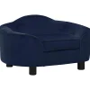 Maison Exclusive - Canapé pour chien bleu 67x47x36 cm peluche Discount