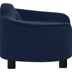 Maison Exclusive - Canapé pour chien bleu 67x47x36 cm peluche Discount
