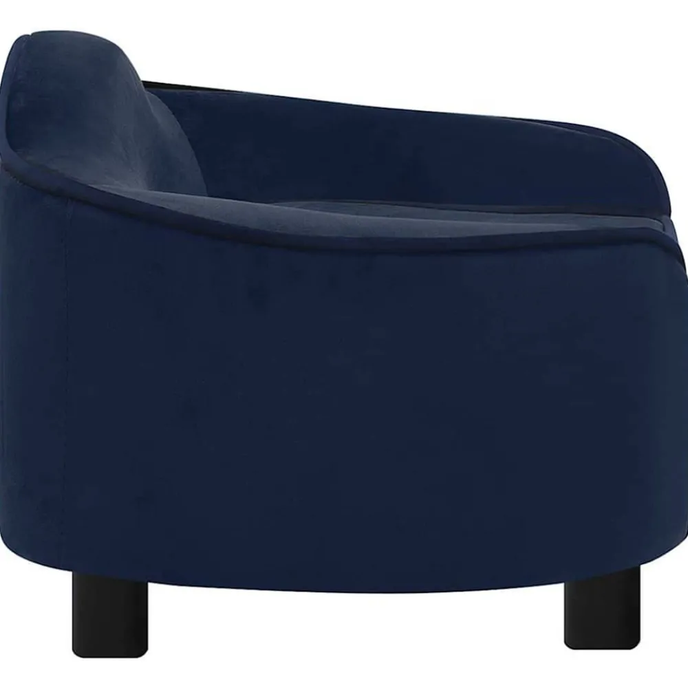 Maison Exclusive - Canapé pour chien bleu 67x47x36 cm peluche Discount