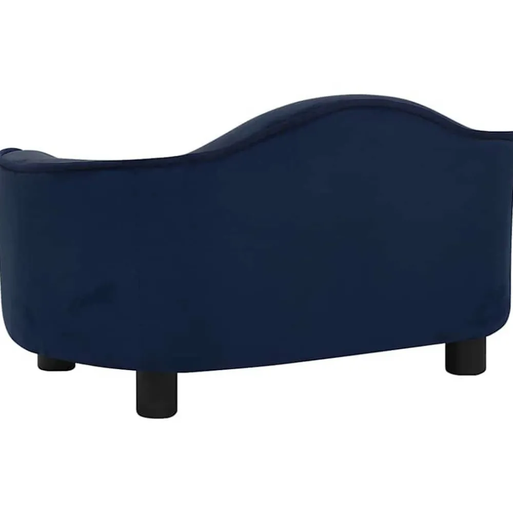 Maison Exclusive - Canapé pour chien bleu 67x47x36 cm peluche Discount