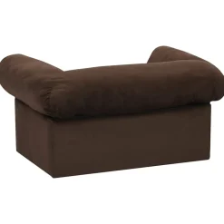 Maison Exclusive Niches, Paniers Et Transports | - Canapé pour chien avec tiroir marron 75x50x38 cm peluche