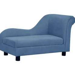 Maison Exclusive - Canapé pour chien avec oreiller bleu 83x44x44 cm peluche Discount