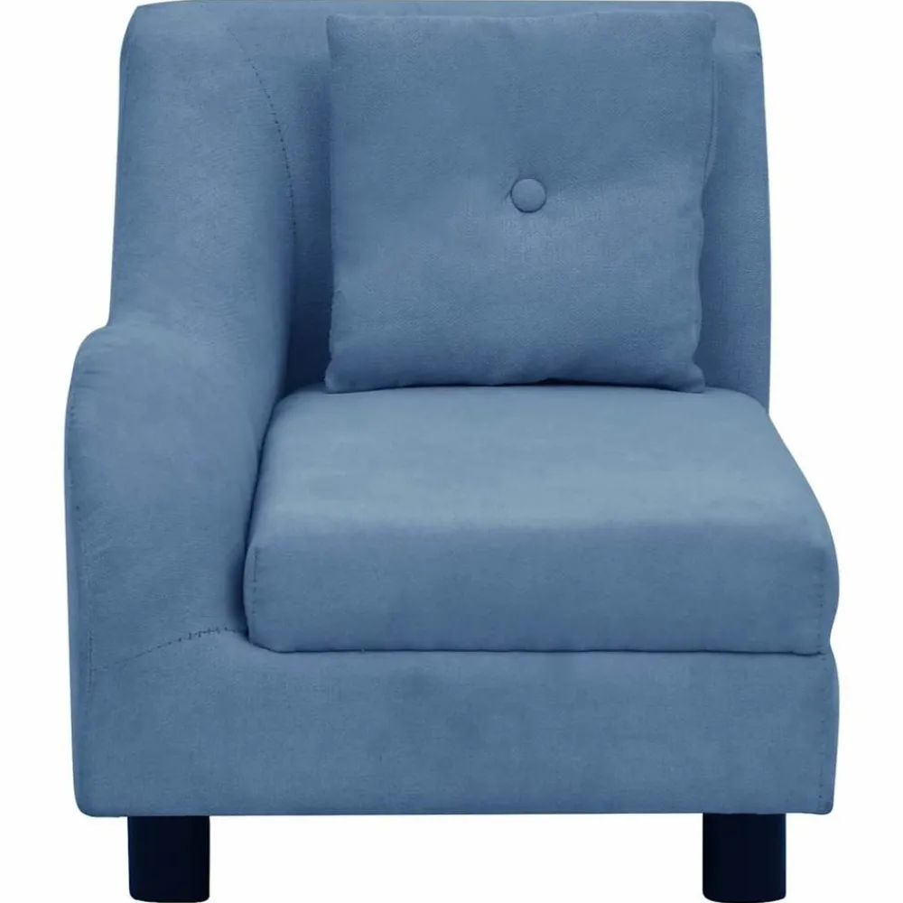 Maison Exclusive - Canapé pour chien avec oreiller bleu 83x44x44 cm peluche Discount