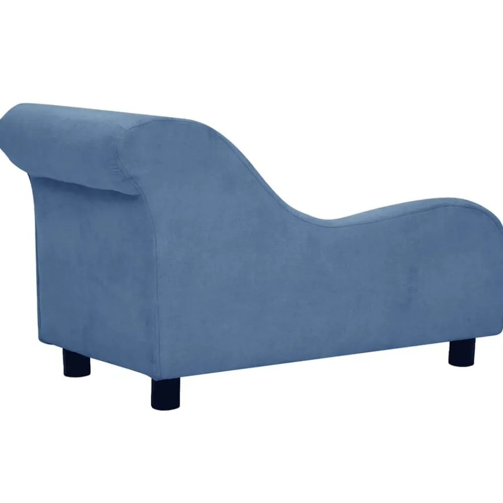 Maison Exclusive - Canapé pour chien avec oreiller bleu 83x44x44 cm peluche Discount
