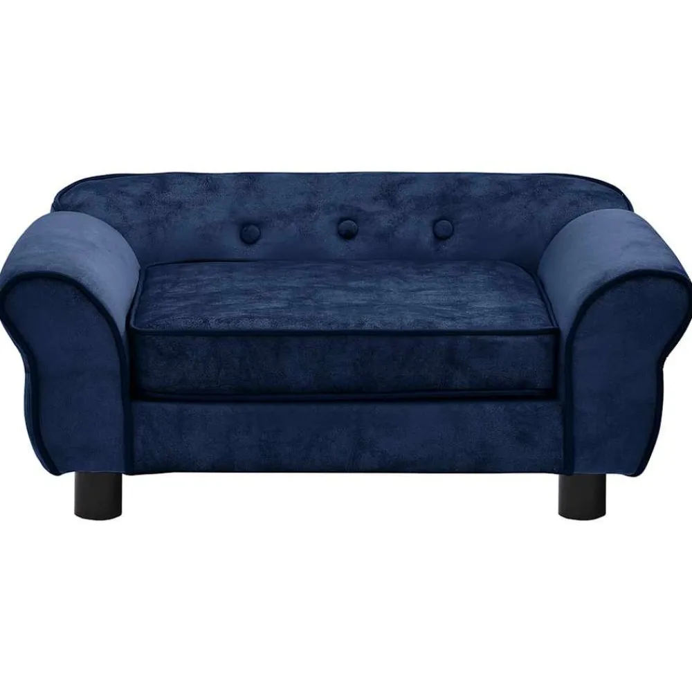Maison Exclusive - Canapé pour chien bleu 72x45x30 cm peluche Sale