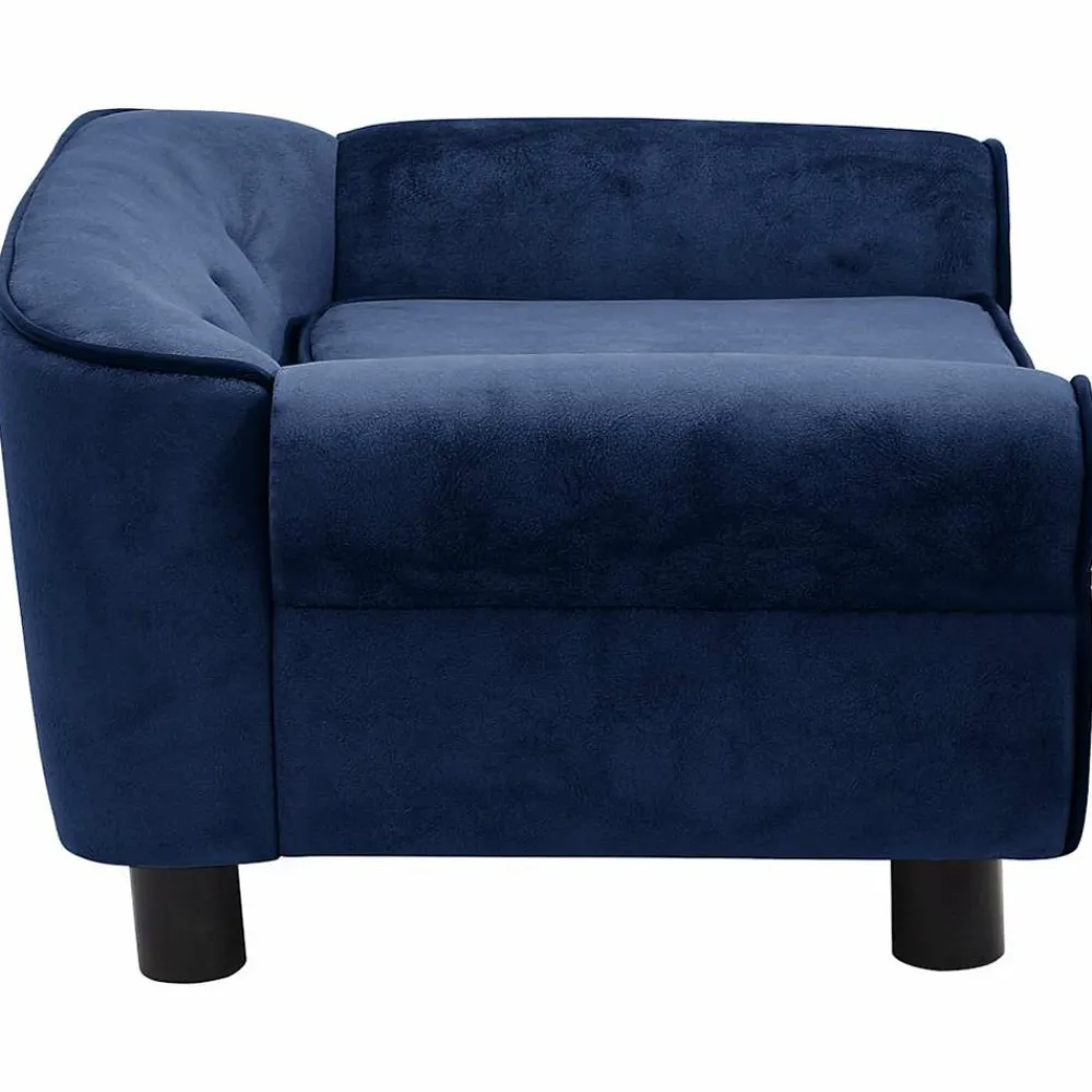 Maison Exclusive - Canapé pour chien bleu 72x45x30 cm peluche Sale