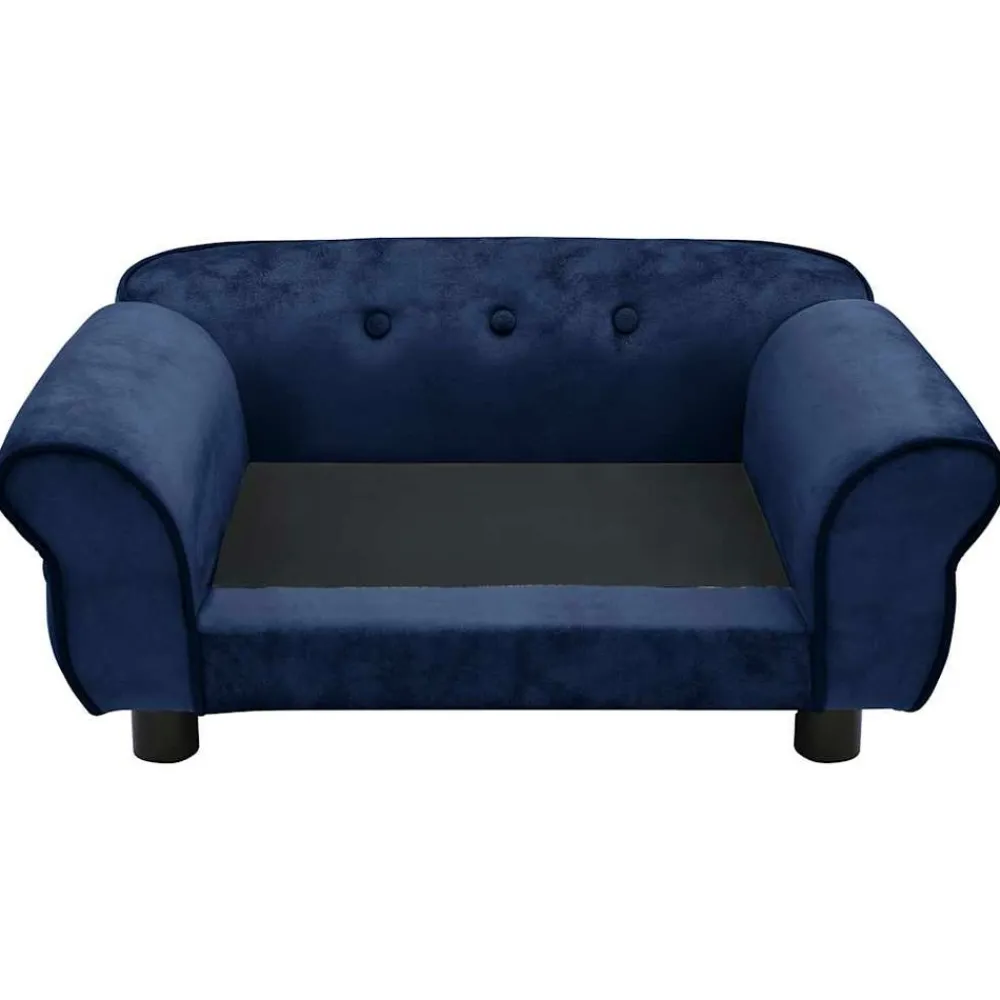 Maison Exclusive - Canapé pour chien bleu 72x45x30 cm peluche Sale