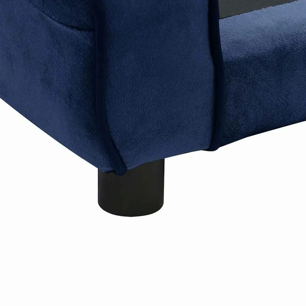 Maison Exclusive - Canapé pour chien bleu 72x45x30 cm peluche Sale