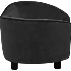 Maison Exclusive - Canapé pour chien noir 69x49x40 cm peluche Hot