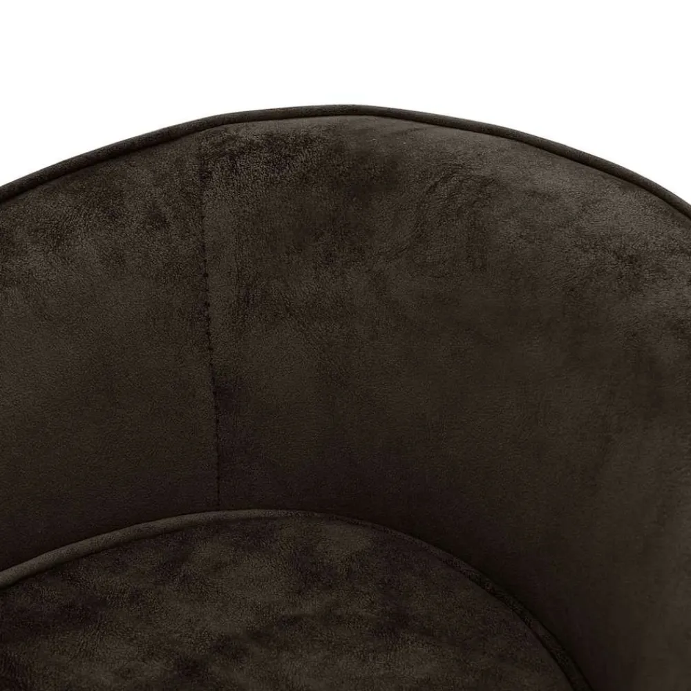 Maison Exclusive Niches, Paniers Et Transports | - Canapé pour chien marron 69x49x40 cm peluche