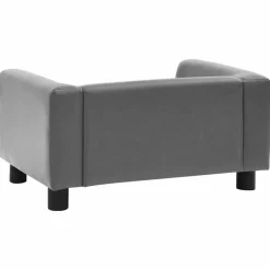 Maison Exclusive - Canapé pour chien gris 60x43x30 cm peluche et similicuir Clearance