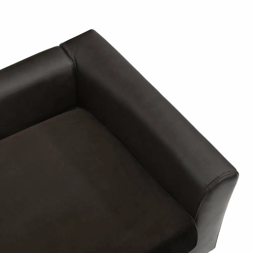 Maison Exclusive - Canapé pour chien marron 60x43x30 cm peluche et similicuir Clearance