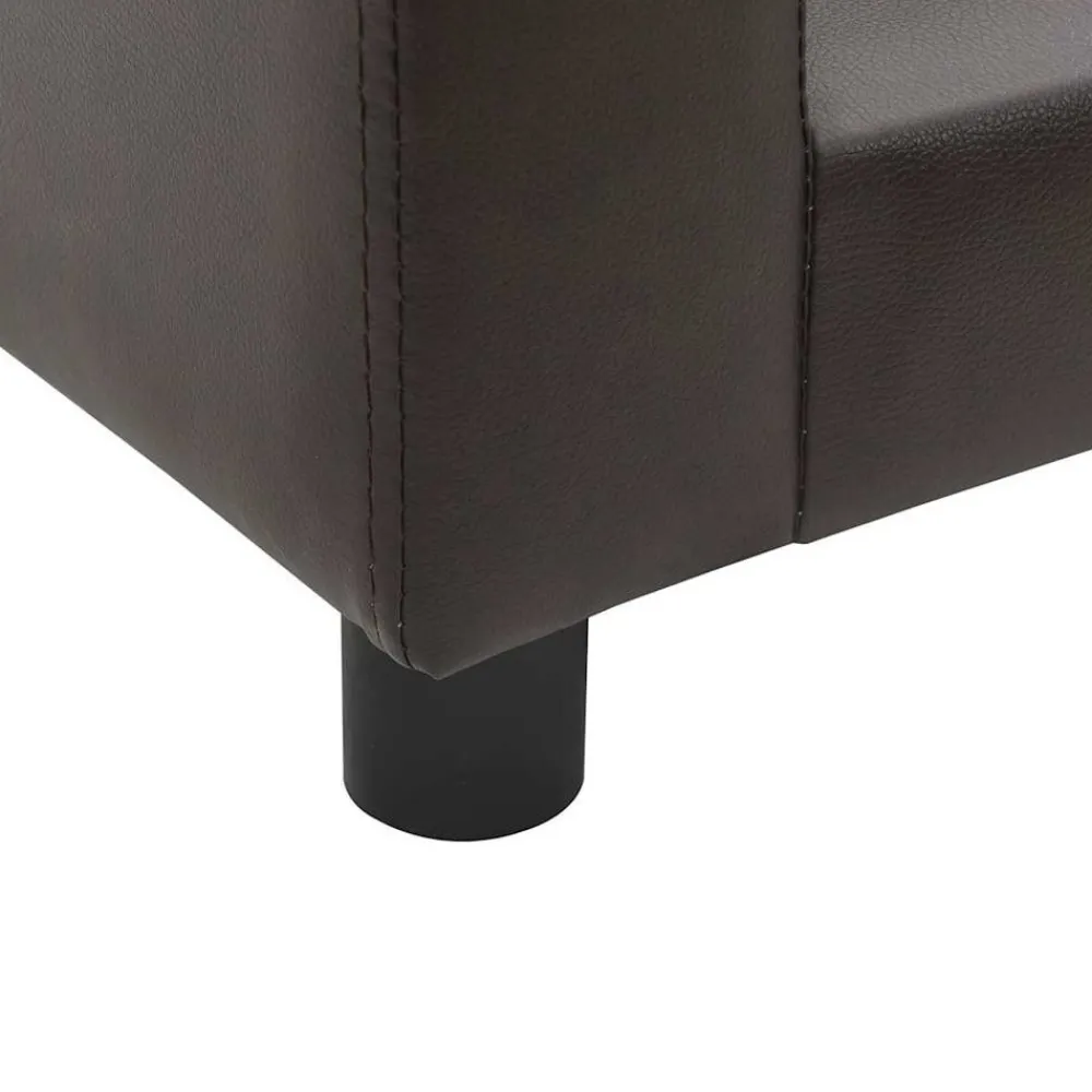 Maison Exclusive - Canapé pour chien marron 60x43x30 cm peluche et similicuir Clearance