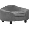 Maison Exclusive - Canapé pour chien gris 67x47x36 cm peluche Sale