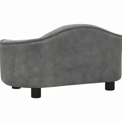 Maison Exclusive - Canapé pour chien gris 67x47x36 cm peluche Sale