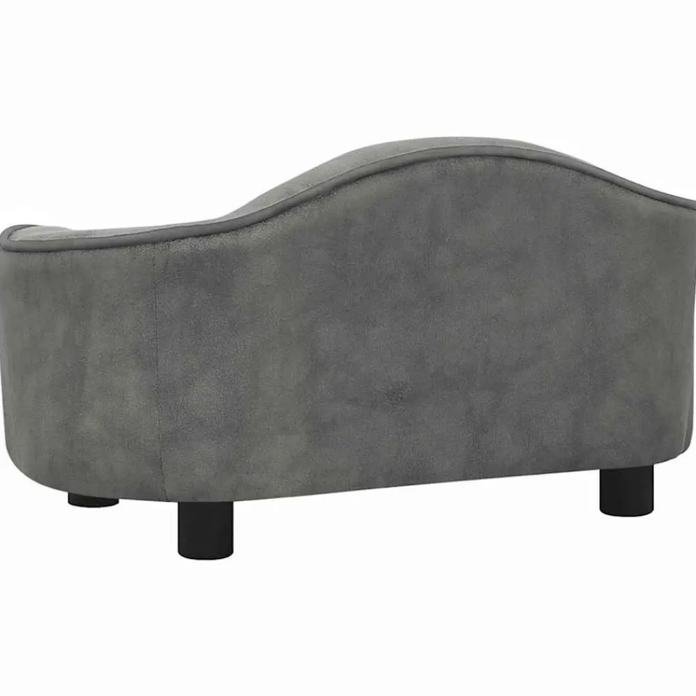 Maison Exclusive - Canapé pour chien gris 67x47x36 cm peluche Sale
