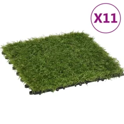 Maison Exclusive - Carreaux de gazon artificiel 11 pcs vert 30x30 cm Online