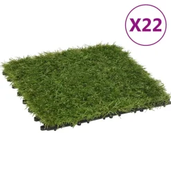Maison Exclusive Gazons | - Carreaux de gazon artificiel 22 pcs vert 30x30 cm