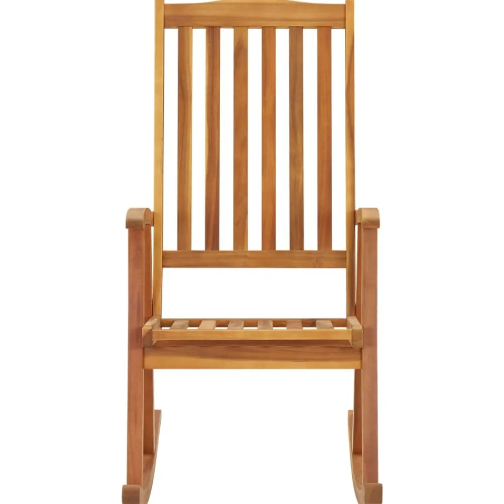 Maison Exclusive - Chaise à bascule avec coussins bois d'acacia massif Clearance
