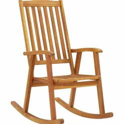 Maison Exclusive - Chaise à bascule avec coussins bois d'acacia massif Best