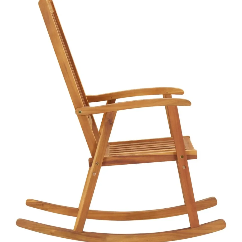 Maison Exclusive - Chaise à bascule avec coussins bois d'acacia massif Best