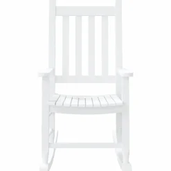 Maison Exclusive - Chaise à bascule enfants blanc bois de peuplier massif New