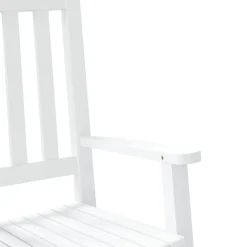 Maison Exclusive - Chaise à bascule enfants blanc bois de peuplier massif New