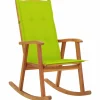 Maison Exclusive Tables Et Chaises De Jardin | - Chaise à bascule avec coussins bois d'acacia massif