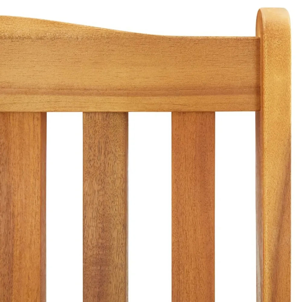 Maison Exclusive Tables Et Chaises De Jardin | - Chaise à bascule avec coussins bois d'acacia massif