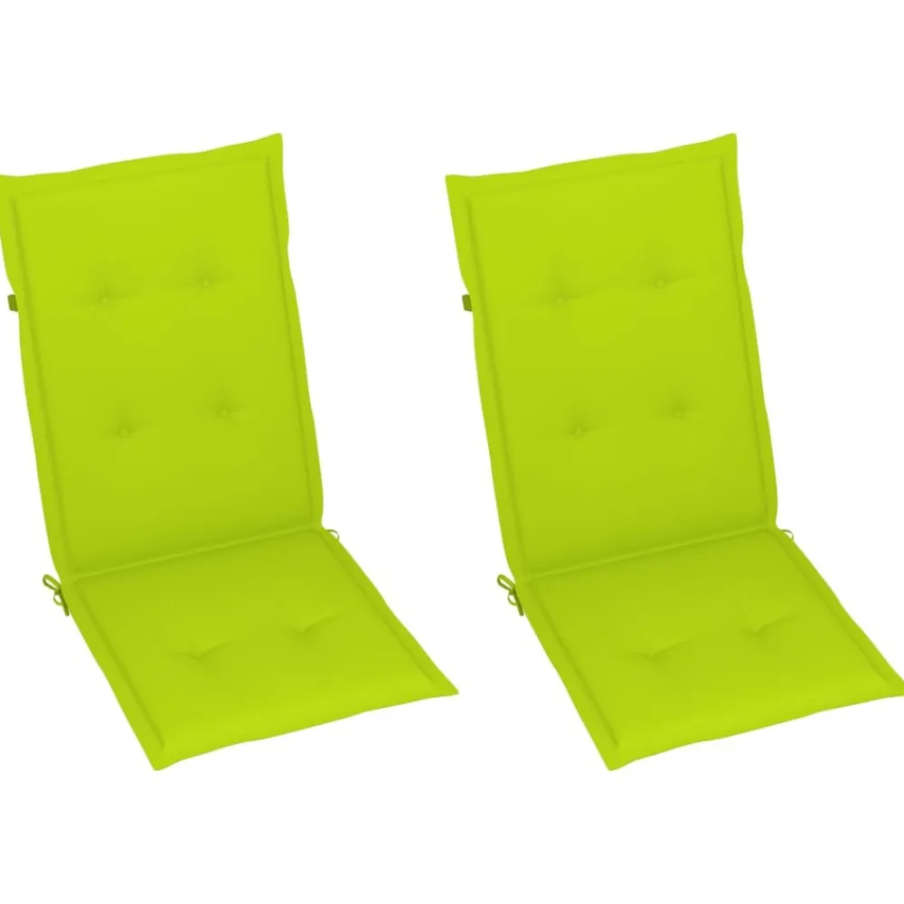 Maison Exclusive Tables Et Chaises De Jardin | - Chaise à bascule avec coussins bois d'acacia massif