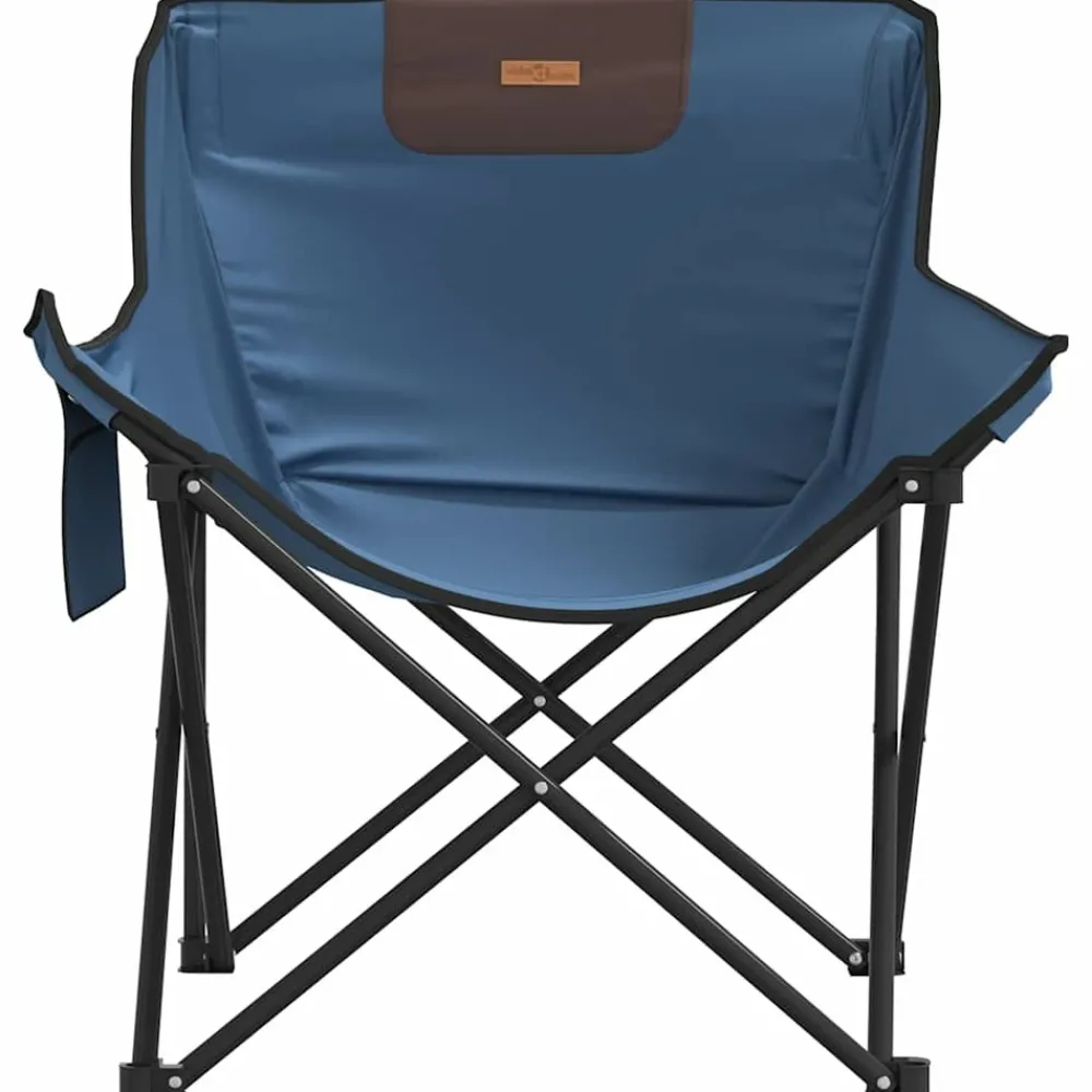 Maison Exclusive - Chaise de camping avec poche pliable lot de 2 bleu Best