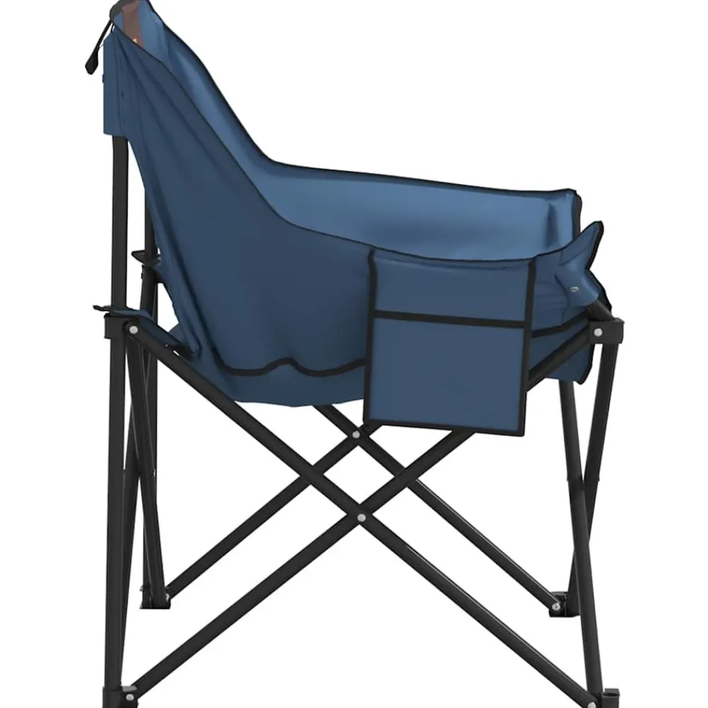 Maison Exclusive - Chaise de camping avec poche pliable lot de 2 bleu Best