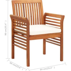 Maison Exclusive - Chaise de jardin avec coussin bois d'acacia massif Outlet