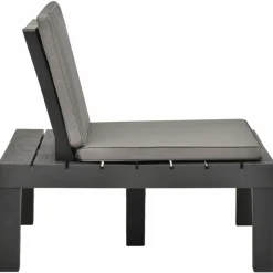 Maison Exclusive - Chaise de salon de jardin avec coussin plastique anthracite Outlet