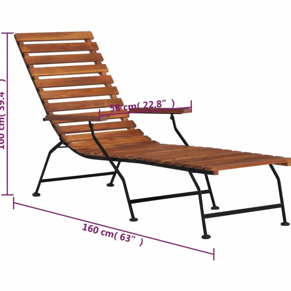 Maison Exclusive - Chaise de terrasse d'extérieur bois d'acacia solide Clearance