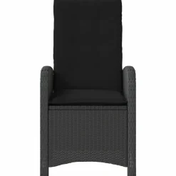Maison Exclusive - Chaise inclinable de jardin avec coussins noir résine tressée Online