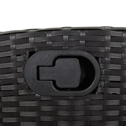 Maison Exclusive - Chaise inclinable de jardin avec coussins noir résine tressée Online