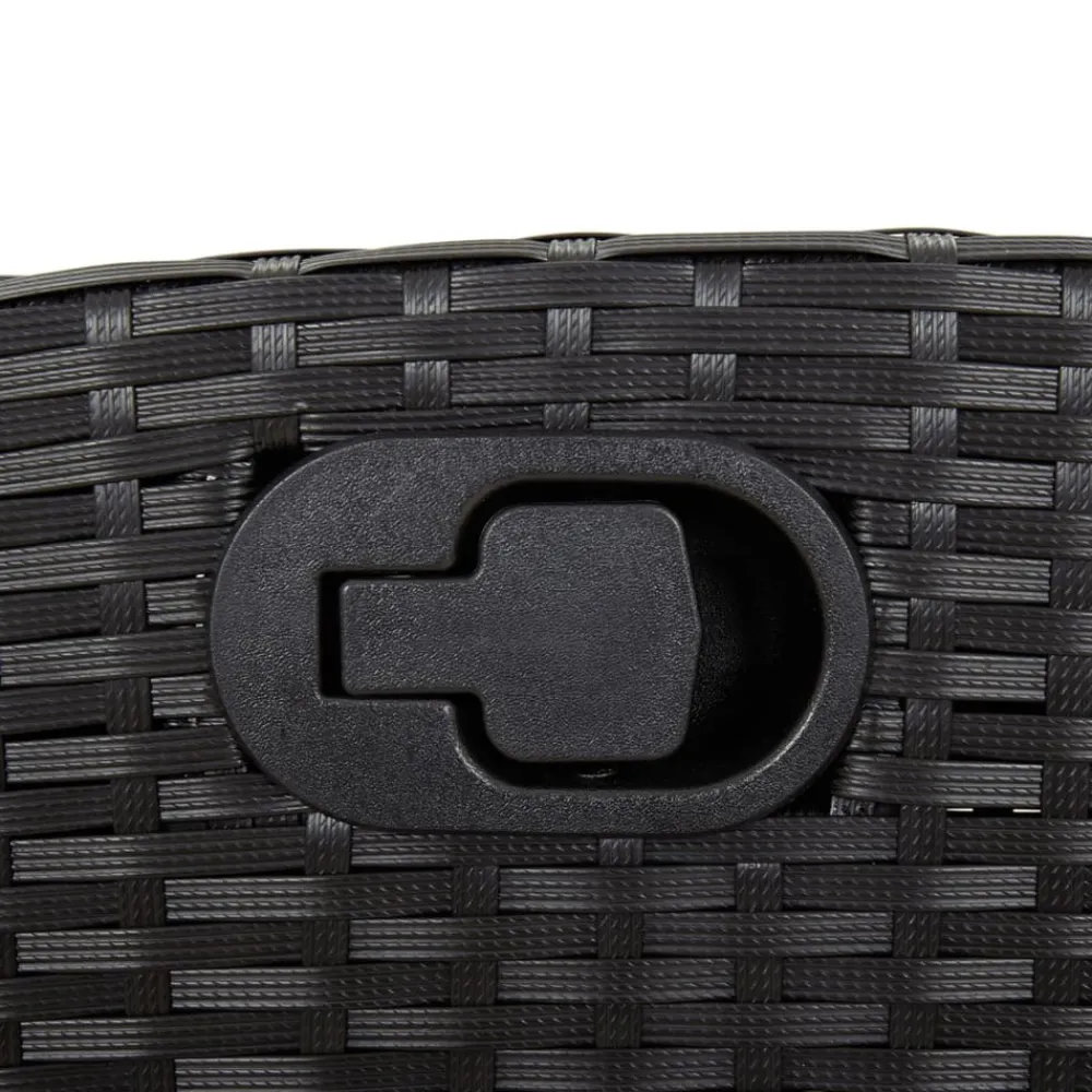 Maison Exclusive - Chaise inclinable de jardin avec coussins noir résine tressée Online