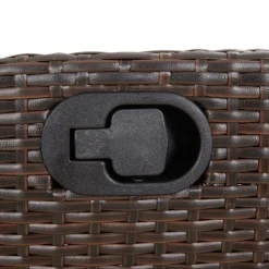 Maison Exclusive - Chaise inclinable de jardin repose-pied marron résine tressée Sale