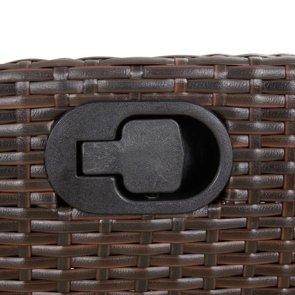 Maison Exclusive - Chaise inclinable de jardin repose-pied marron résine tressée Sale